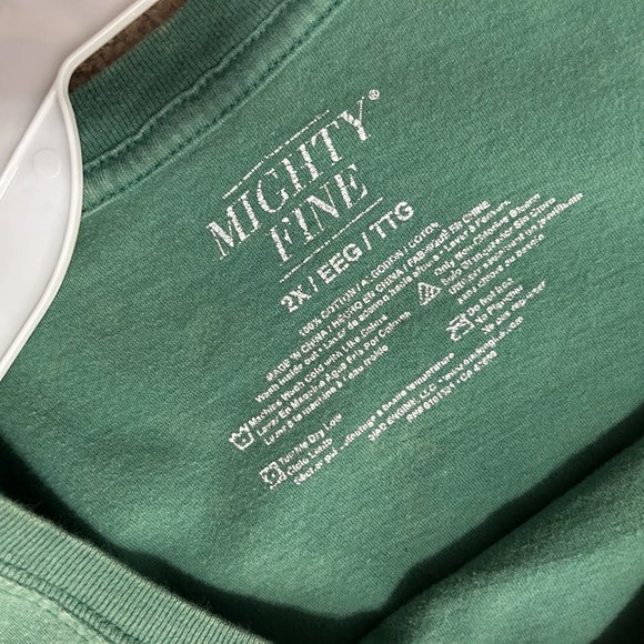 Mighty Fine Full of Wander Green Crew Neck T-Shirt Women's Size 2XL 1575 - Picture 5 of 5